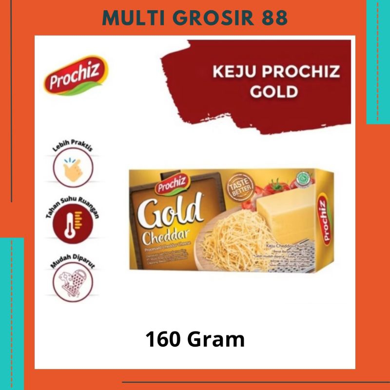 

MG88 Keju Prochiz Gold Ceddar 160 Gram