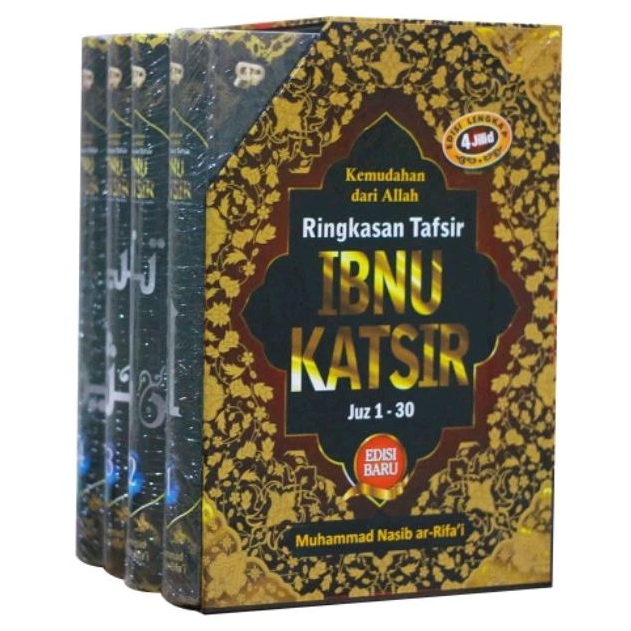 1 Set Ringkasan Tafsir Ibnu Katsir Edisi Baru (4 Jilid) - Muhammad Nasib Ar-Rifa'i