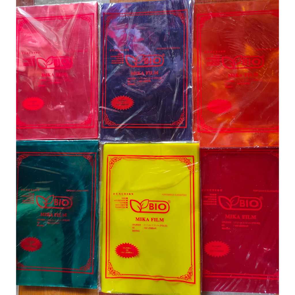 

Cover Plastik Mika Jilid F4 (1 Pak isi 100 lbr)