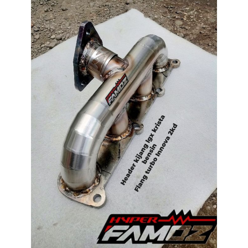 header turbo kijang bensin lgx krista 2.0 2000 cc flang turbo Innova 2kd manifold custom mobil toyot