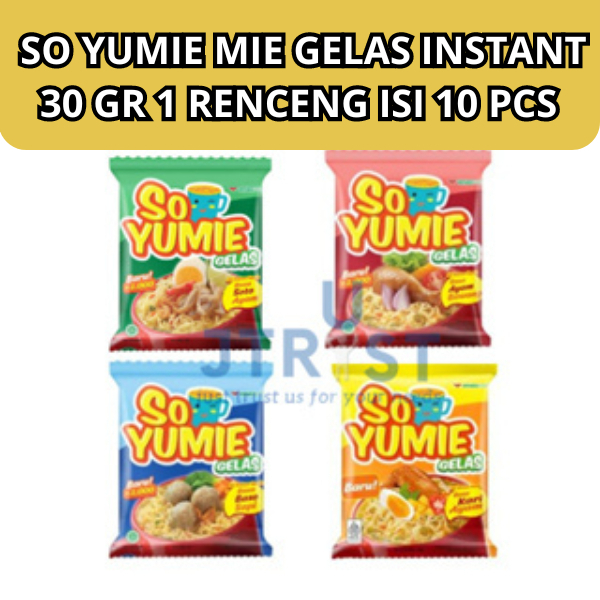 

So Yumie Mie Gelas Instant 30gr 1 Renceng isi 10 Pcs