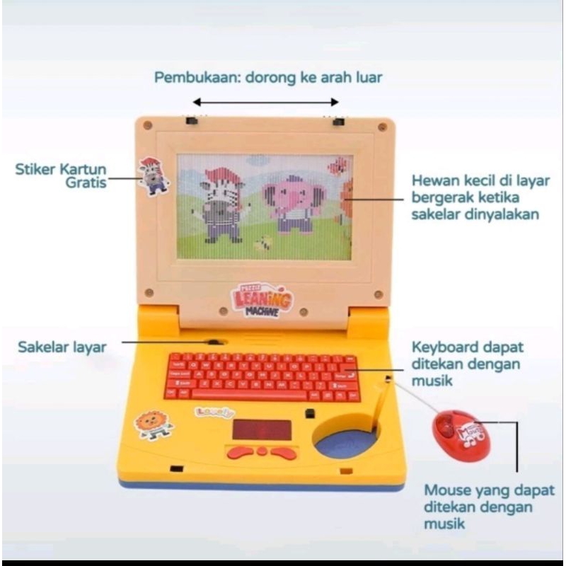 MAINAN ANAK LAPTOP MUARAH/mainan edukasi anak