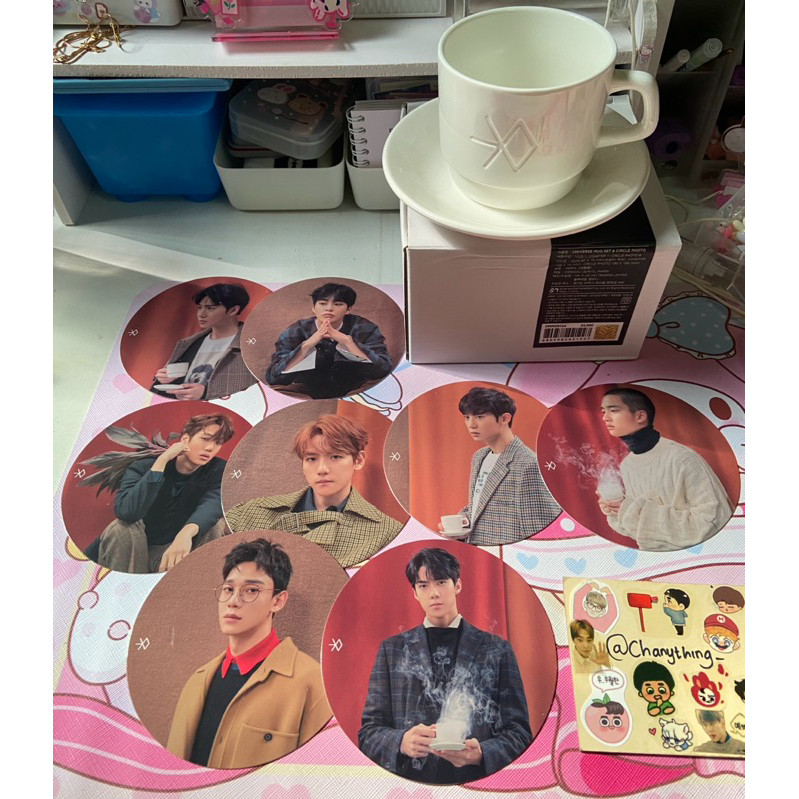 [OFFICIAL] EXO MUG UNIVERSE SET GROUP LIMITED EDITION INCLUDE CIRCLE CARD