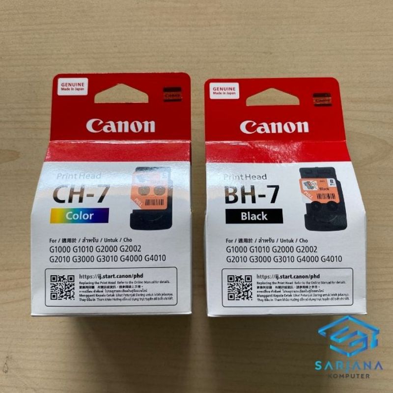 Printhead/Cartridge Canon BH-7 BK/CH-7 CH untuk Printer Canon G1000/G2000/G3000