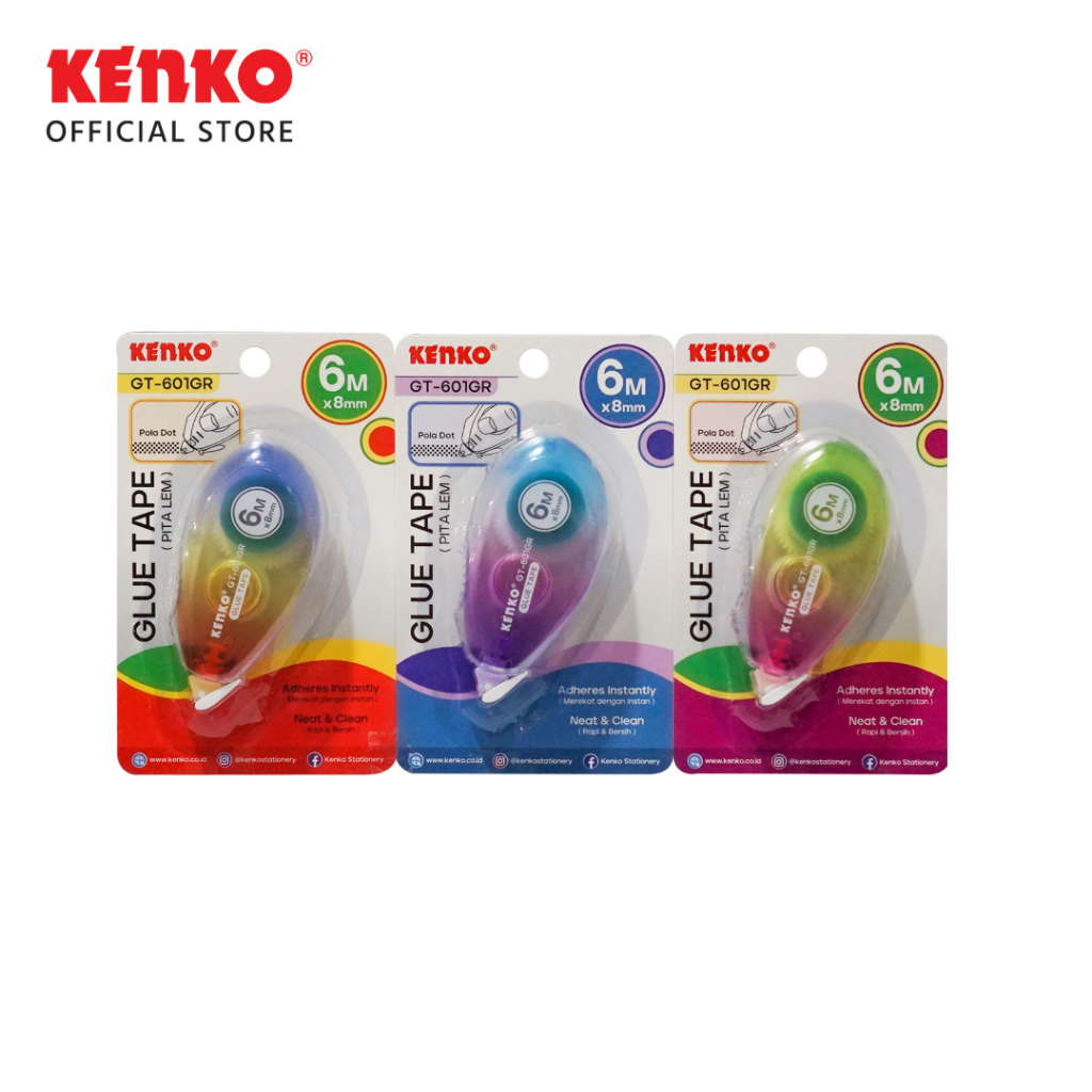 

Glue Tape / Pita Lem GT-601GR Warna Random