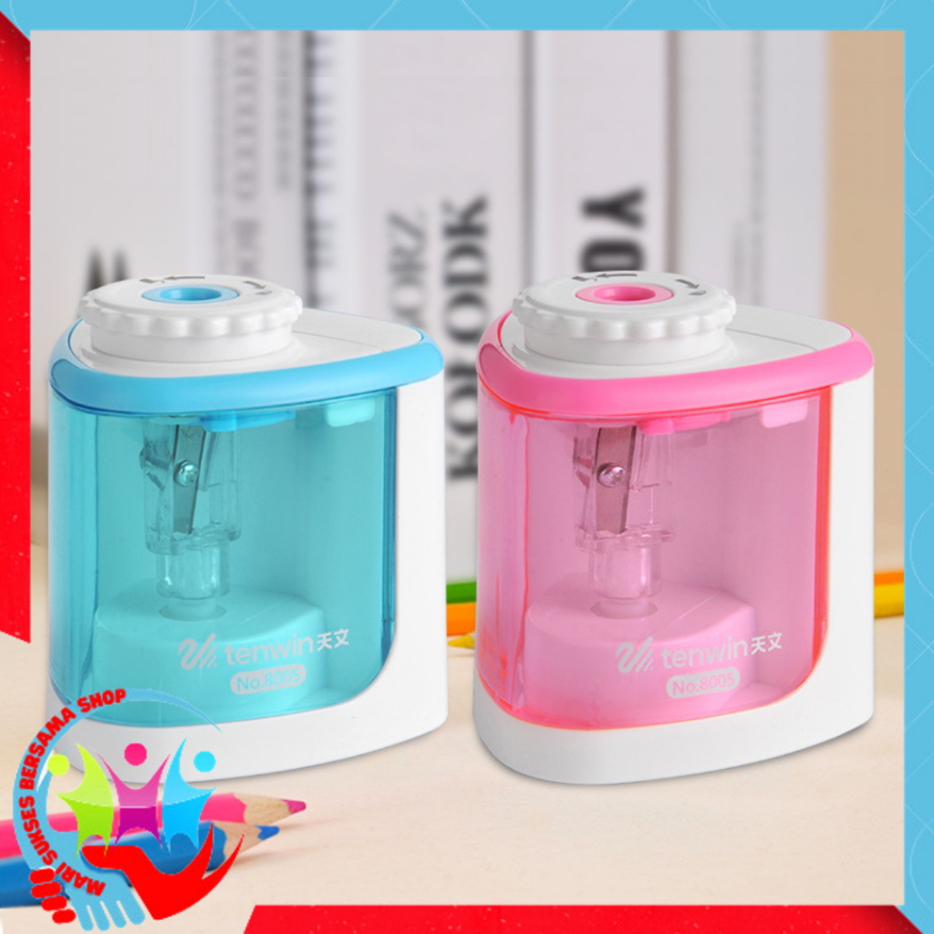 

MSBS Rautan Pensil Listrik Otomatis Manual Baterai Rautan Pensil Elektrik Portebel Pencil Sharpener Rautan Pensil Rotary Pensil 6-8mm Untuk Alat Tulis Sekolah Kantor