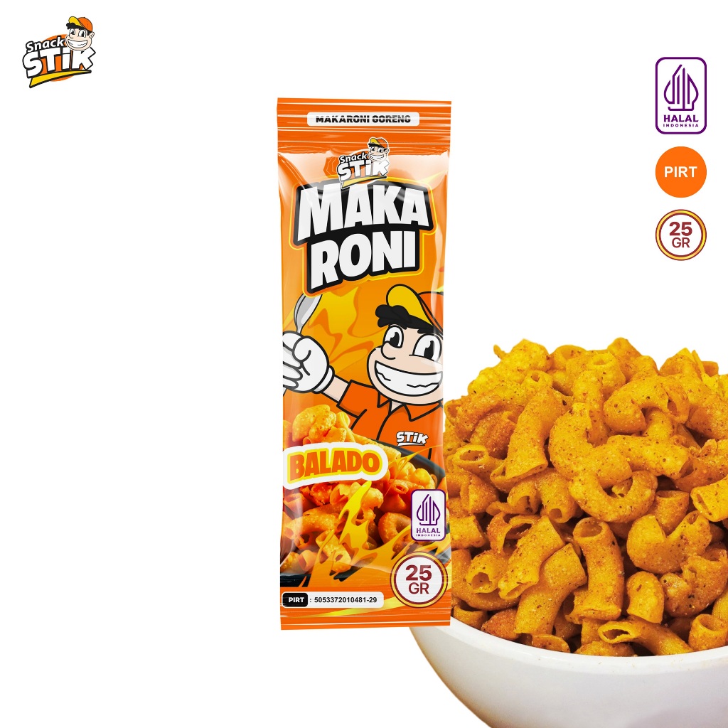 

Snack Stik Makaroni Balado Cemilan 25gr