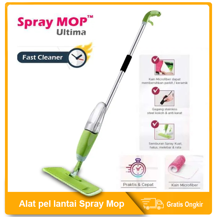 Alat pel lantai Spray Mop | Alat Pel Semprot Hemat Air praktis | Alat Pel Praktis | alat pel lantai
