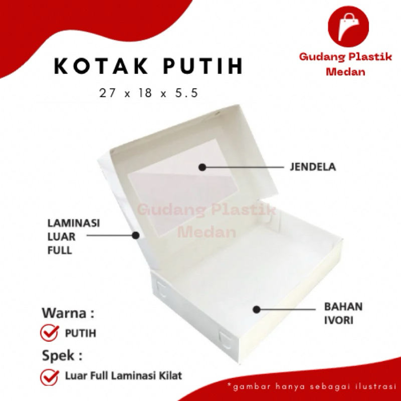 

KOTAK DONUT PUTIH - BOX DONUT - DUS DONUT - KOTAK KUE - KOTAK BAJU - ISI 6 [PERPCS]