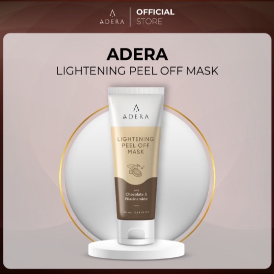 PEEL OFF MASK BY ADERA Mencerahkan Kulit Wajah ADERA LIGHTENING PEEL OFF MASK l B8C9