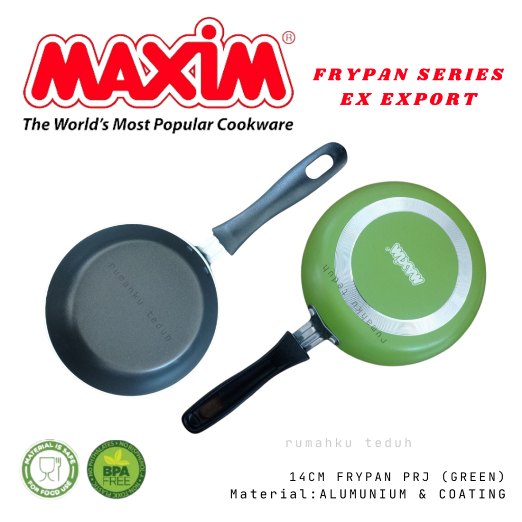 MAXIM 14CM FRYPAN/FRYPAN 14CM/MAXIM FRYPAN/TEFLON SERBAGUNA MAXIM/TEFLON MAXIM EX EXPORT