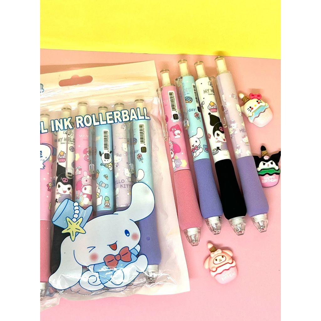 

Pulpen Gel Rolling Ball Sanrio isi 6