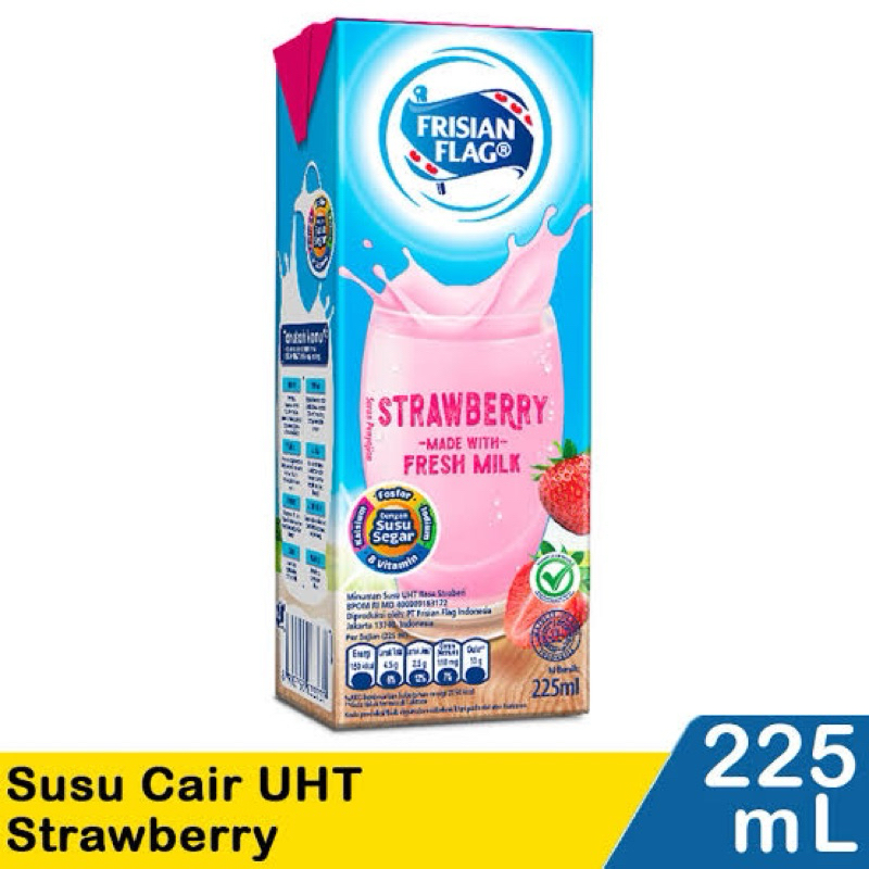 

Frisian Flag Susu Cair Uht Strawberry 225Ml
