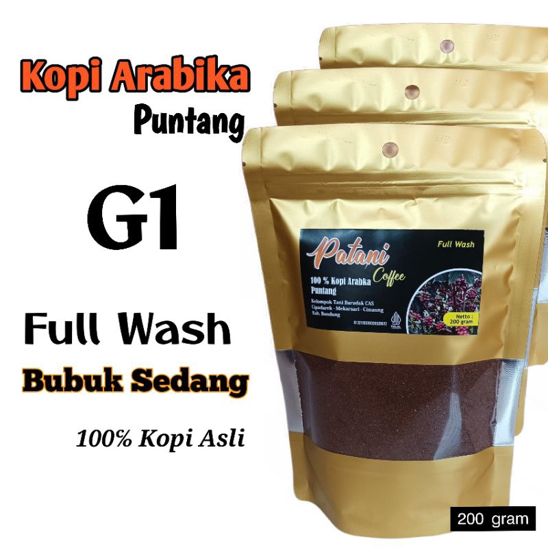 

Kopi Puntang Asli Arabika Pullwash 200gr