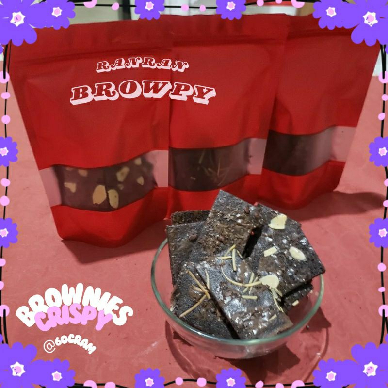 

RANRAN BROWPY Brownies Crispy 60gram