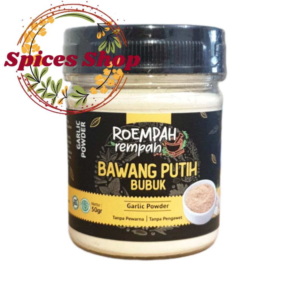 

Bawang Putih Bubuk ROEMPAH REMPAH / Pure Garlic Powder 50Gr