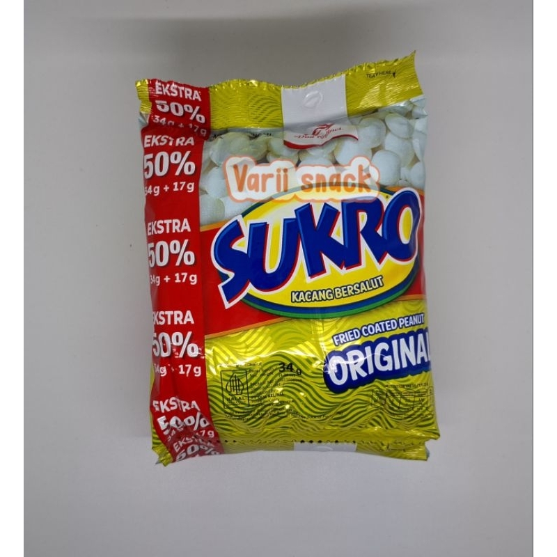 

Dua Kelinci Sukro Kacang Bersalut 0riginal net 34 gr 1 Renceng Isi 10 pcs