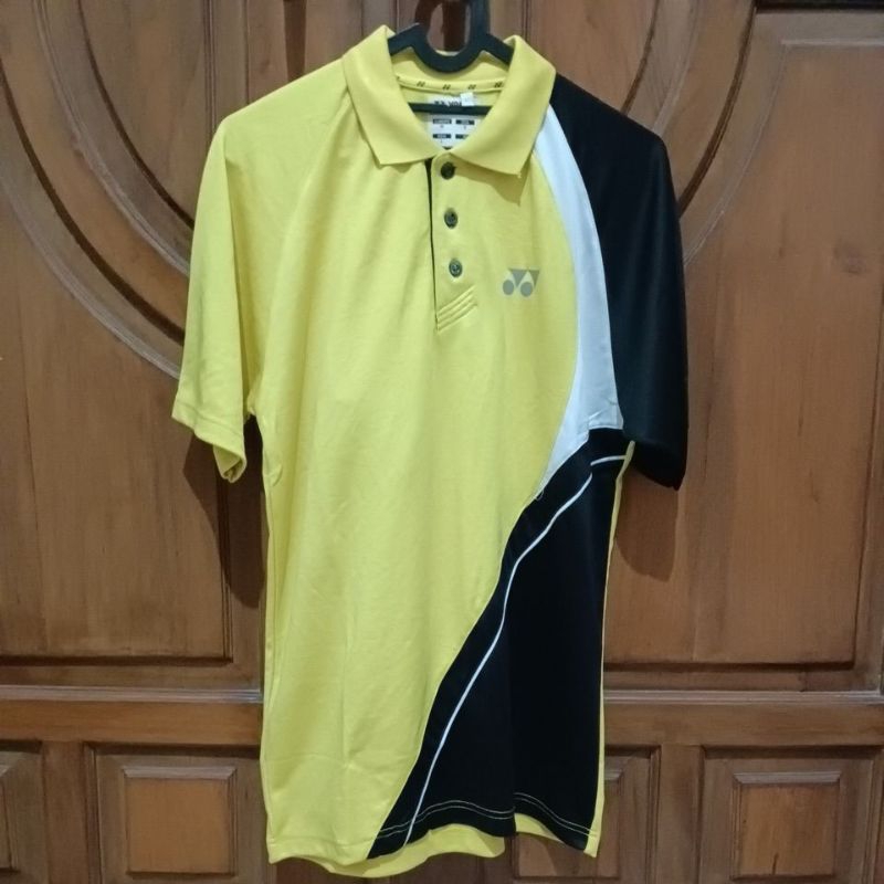 NEW YONEX Kaos Olahraga Pria Kuning Bigsize LD 100