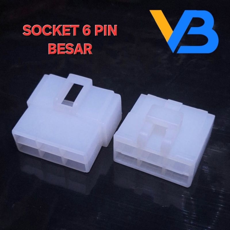 Soket 6 Pin Besar Kosongan