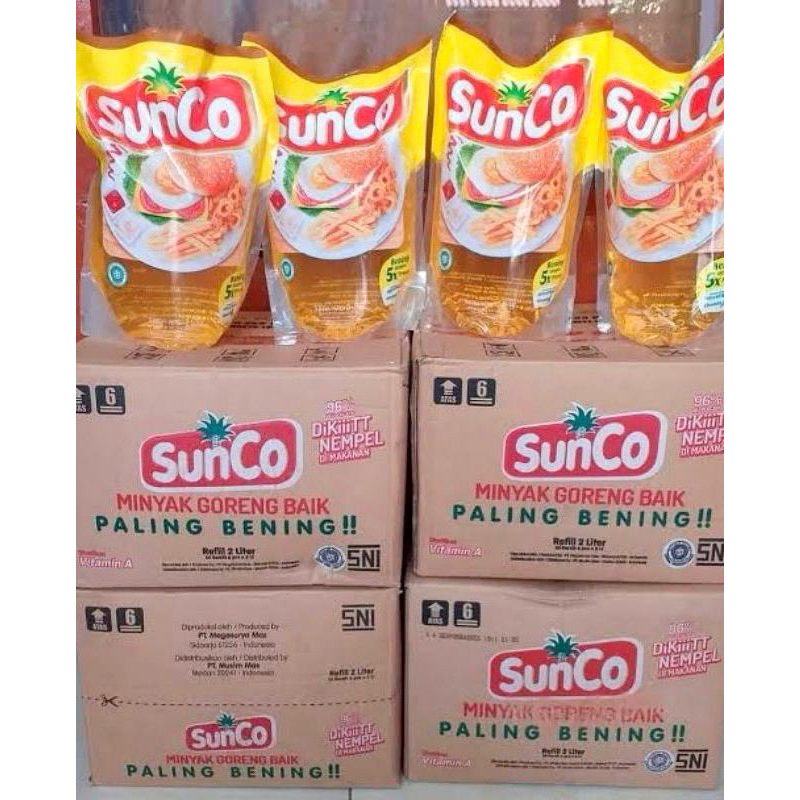 

SUNCO 2L REFFIL COOKING OIL SATU DUS ISI 6