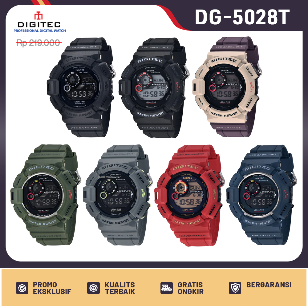 Jamtangan Pria Digital DIGITEC DG5028T DG-5028T DG2028T