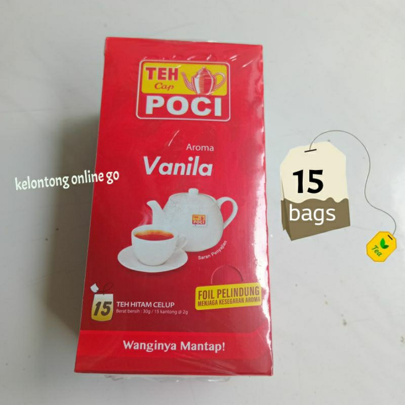 

Teh Poci Celup Vanila isi 15 kantong