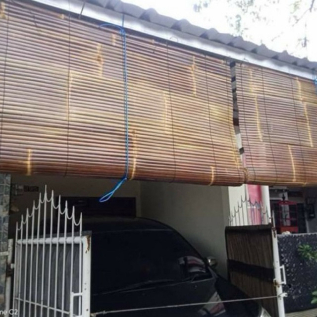 Tirai Kere Kerai Bambu Gulung Outdoor T x L 225x50 225x75 225x100 225x125 225x150 225x175 225x200 Fr