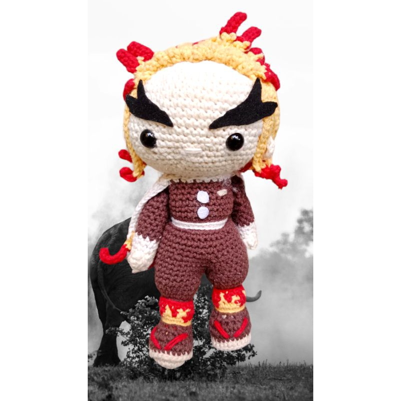 Boneka Rajut Handmade Amigurumi Wibu RENGOKU 1 bh