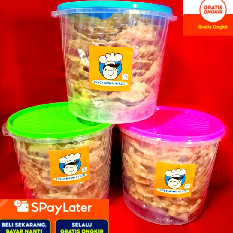 

READY TERBAIKPeyek KacangRebon Toples 5 Liter Berkualitas