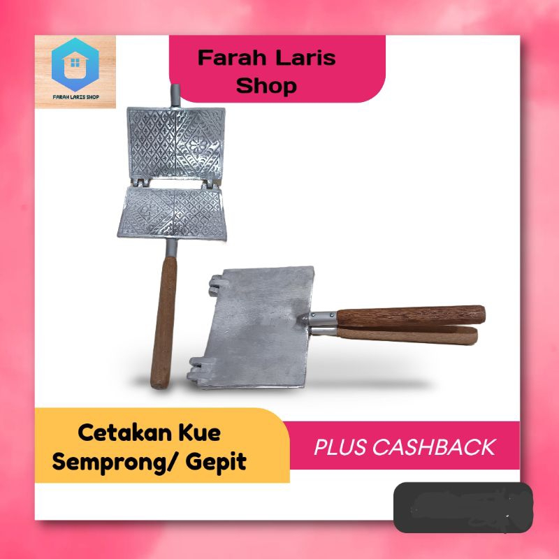 Cetakan Kue Semprong kue Jepit opak
