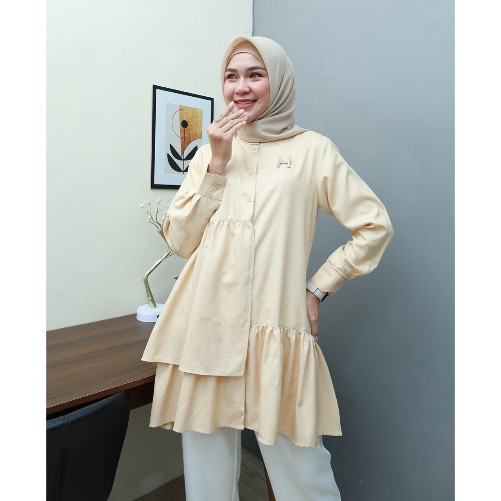 READY  LULA Tunik  Pakaiana Wanita Terbaru by Hijab Mamah icis Nyaman