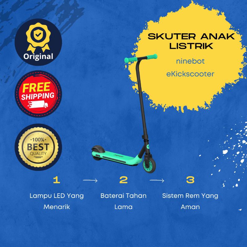 Skuter Anak Listrik Scooter Listrik Elektrik Ninebot eKickScooter Skuter Elektrik Anak by Segway - Z