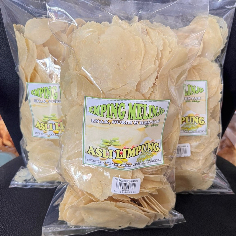 

Emping Melinjo Original 1 kg Ukuran Sedang Kualitas Super Siap Goreng Asli Limpung Batang