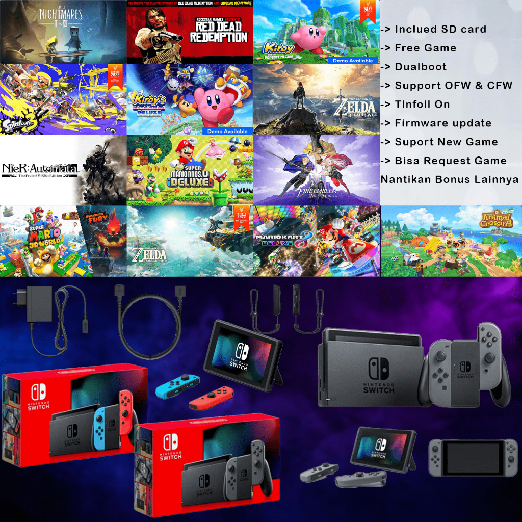 Nintendo Switch V2 OFW CFW dualbot