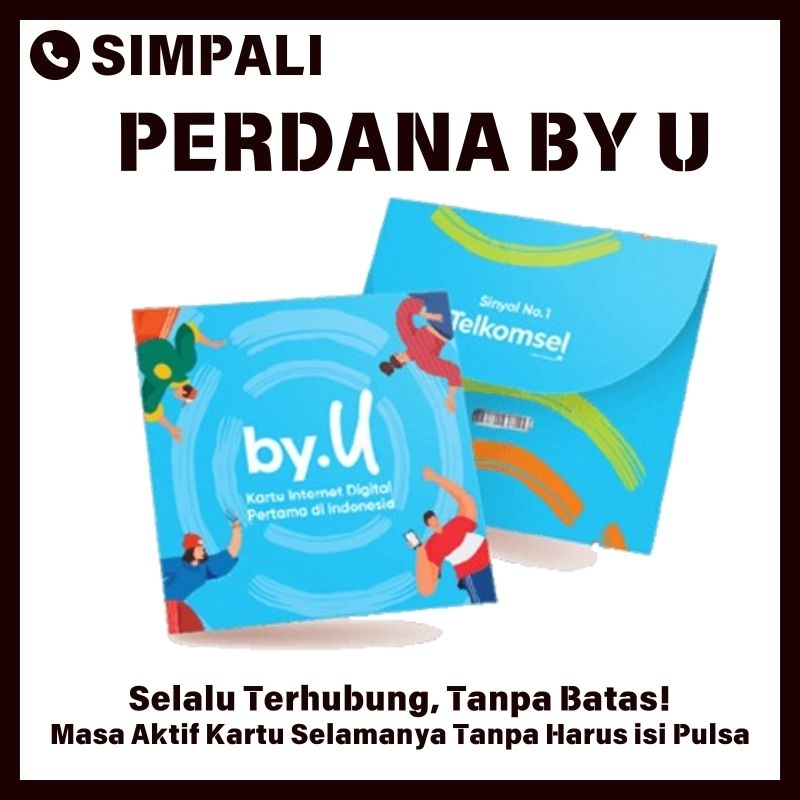 Kartu perdana telkomsel by u by.u bayu unlimited aktif selamanya murah