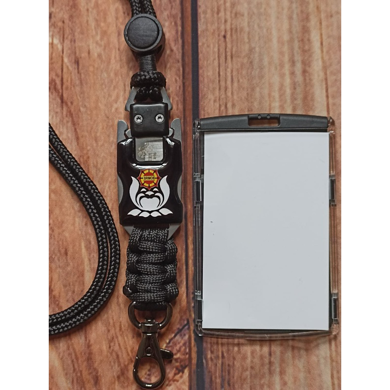

Tali Lanyard logo brimob id card Gantungan id card tali name tag