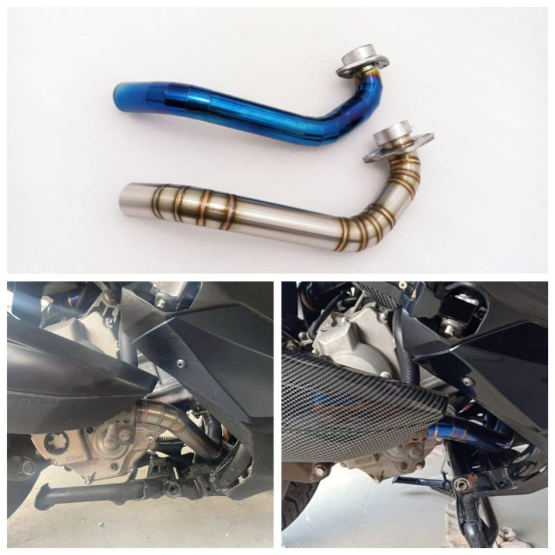 Pipa knalpot yamaha xmax 250 xmax 300 pnp knalpot original