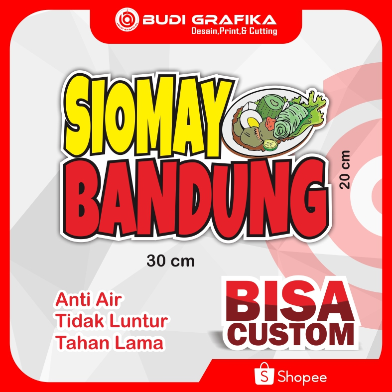 

Sticker Etalase, Sticker Kaca, Sticker Gerobak, Sticker Nama Usaha, Sticker Siomay Bandung, Sticker Custom, Sticker Vinil