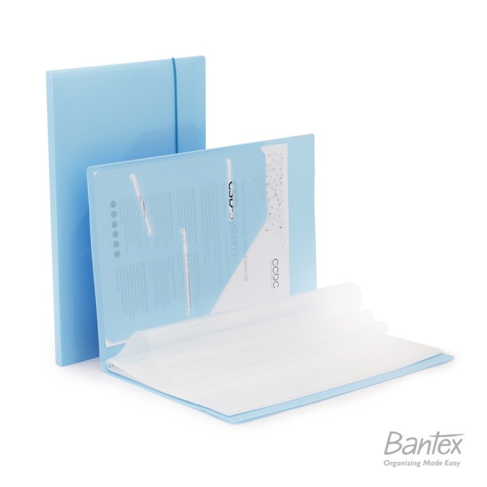 

[Pelangi Stationery] Bantex Display Book Tali Folio/F4 20 pocket Clear Holder - 3123