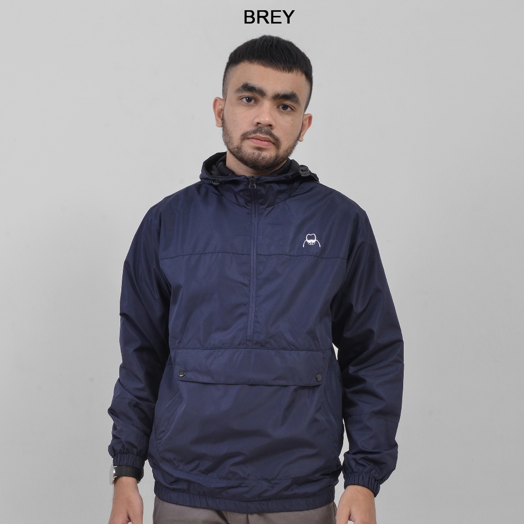 BREY Jaket Pria Outdoor Anorak Distro Cagoule Parasut Windbreaker Premium Original Sport Maze Jacket