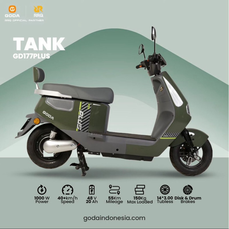 Sepeda Listrik GODA TANK GD 177 PLUS 1000Watt