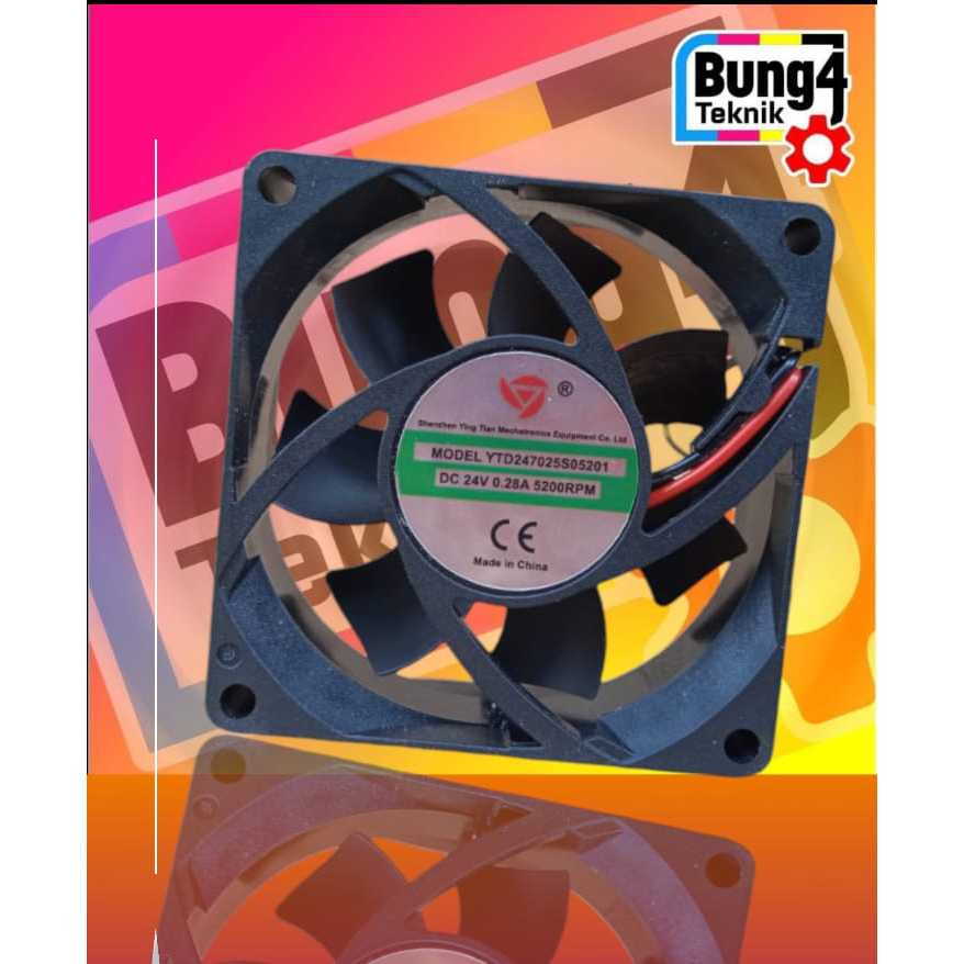 PART LAS LISTRIK KIPAS MESIN LAS DC 24V 7cm Fan Dc 24v ORIGINAL