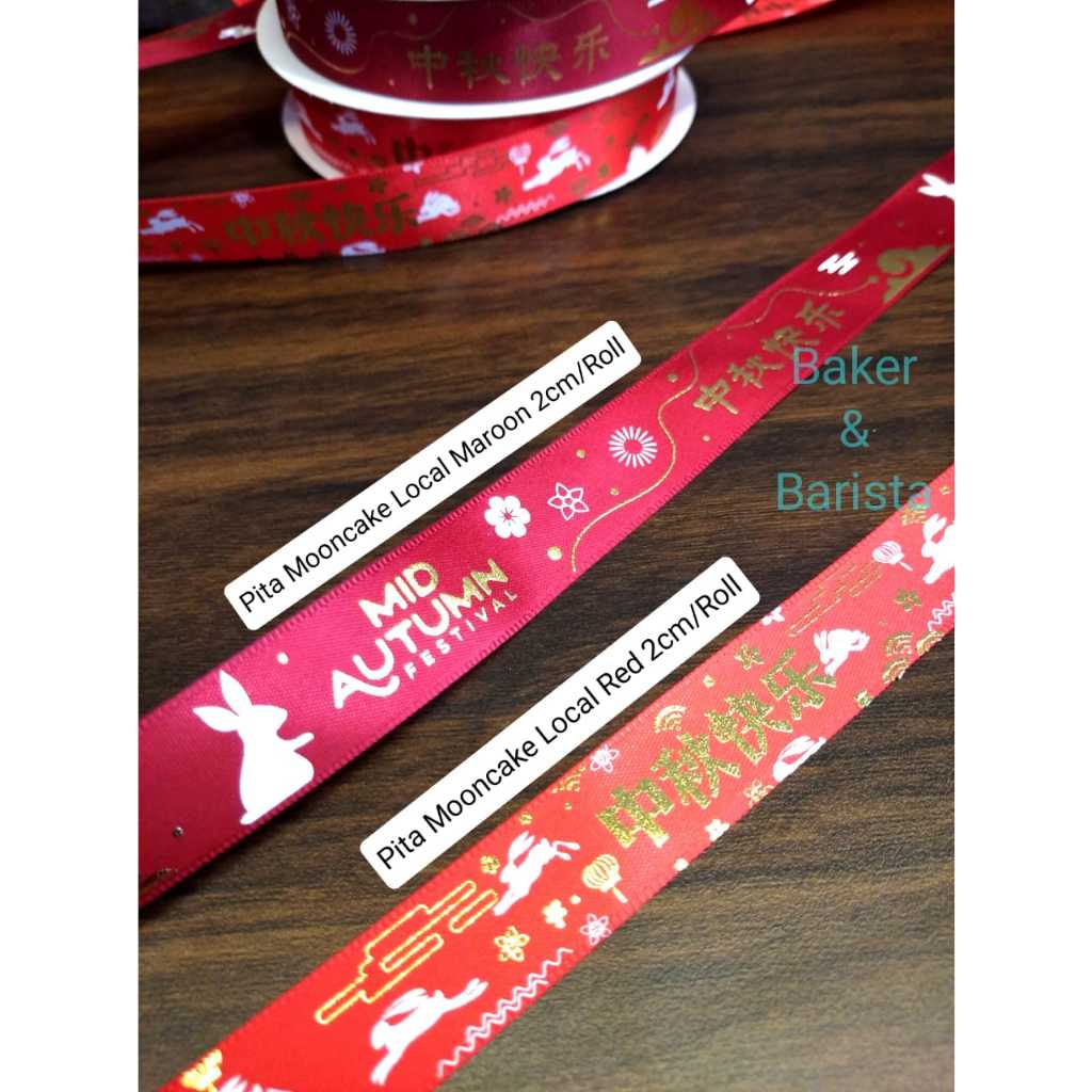

Pita Mooncake Per ROLL /Mooncake Ribbon/ Pita Mid Autumn /Pita Hiasan Mooncake Hampers