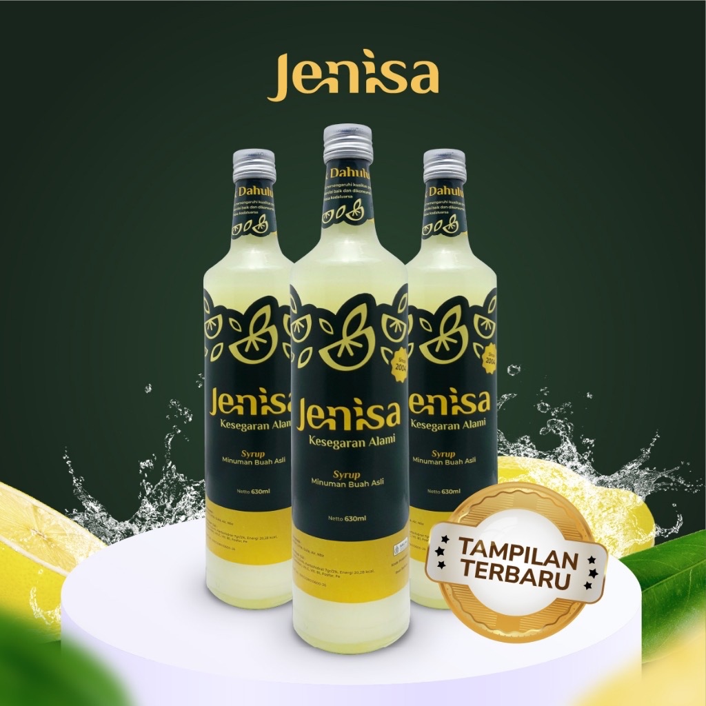 

Sirup Jeruk Lemon Asli Jenisa 630ml Minuman Keluarga