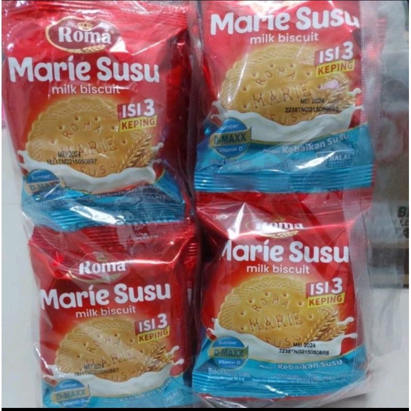 

Marie susu biskuit kemasan sachet 1renceng isi10 pcs