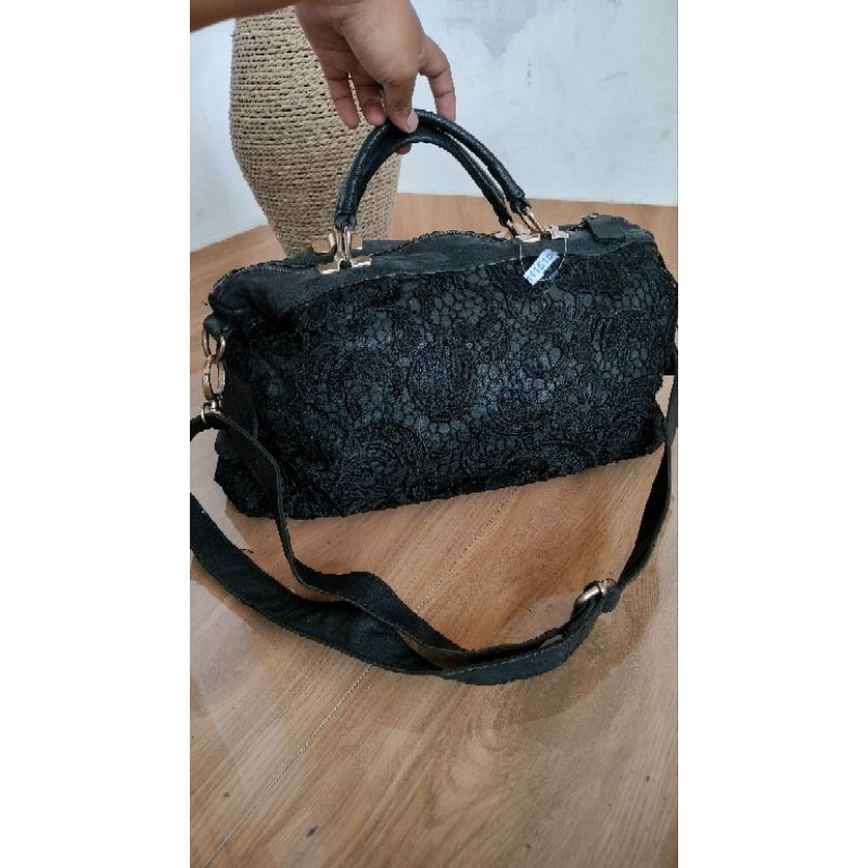 pl tas Speedy kulit asli Speedy mix brukat