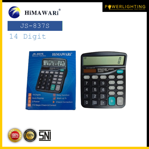 

Himawari JS - 837S Kalkulator Elektrik 14 Digit