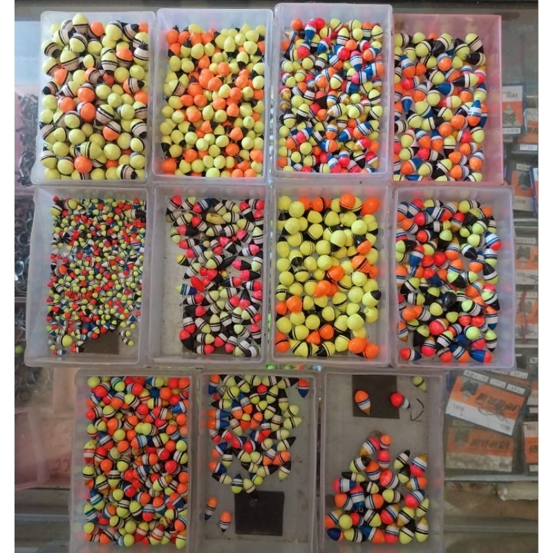 Pelampung pancing/kumul pancing 1 kodi [20 pcs] campur