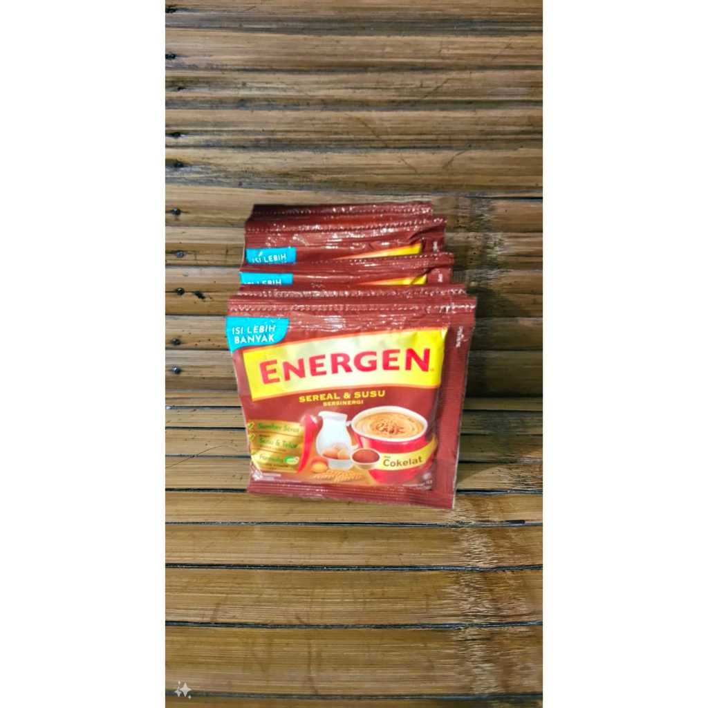 

ENERGEN Coklat, Vanila & Kacang Hijau 34 gram 1 renteng isi 10 pcs