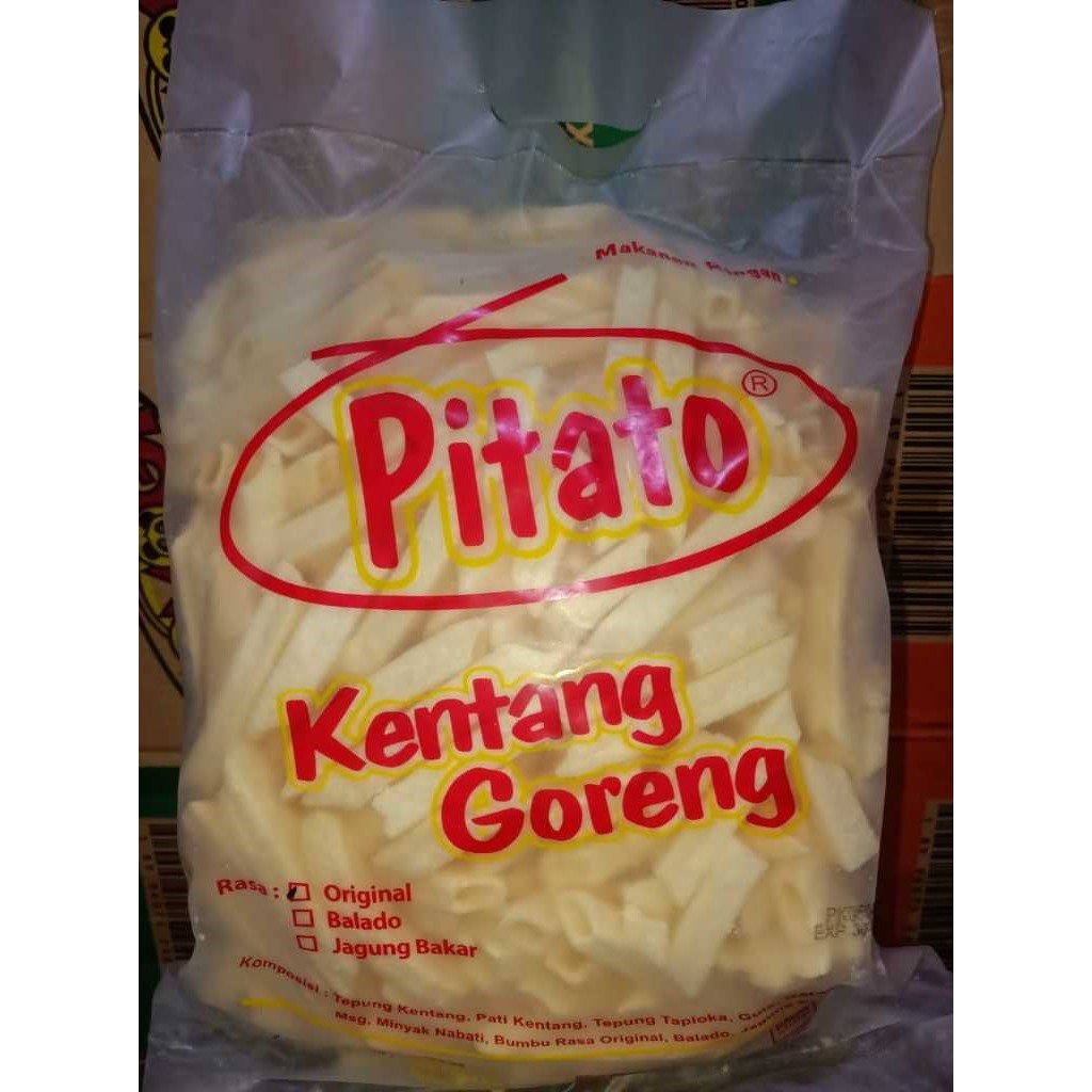 

Pitato Snack Kentang Goreng Rasa Original Jagung Bakar Balado 250 gr